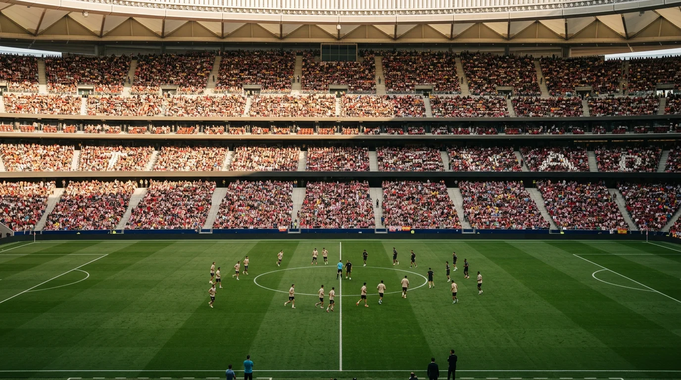 Grada de un estadio de LaLiga EA Sports llena durante una jornada de la temporada 2025/26